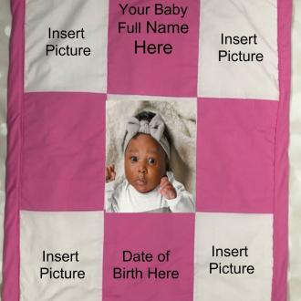 Custom Blue Baby Blanket